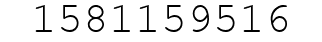 Number 1581159516.