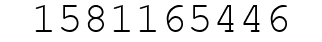 Number 1581165446.