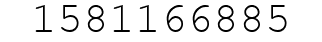 Number 1581166885.