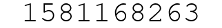 Number 1581168263.