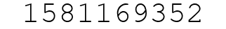 Number 1581169352.