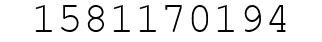 Number 1581170194.
