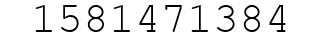Number 1581471384.