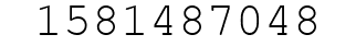 Number 1581487048.