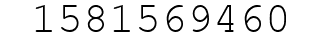 Number 1581569460.