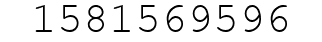 Number 1581569596.