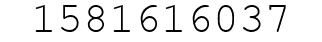 Number 1581616037.