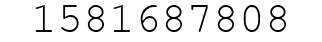 Number 1581687808.