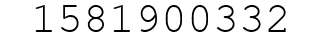 Number 1581900332.