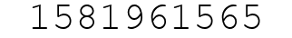 Number 1581961565.