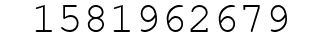 Number 1581962679.