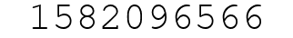 Number 1582096566.