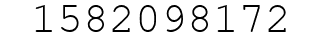 Number 1582098172.