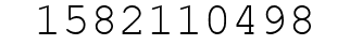 Number 1582110498.