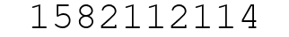 Number 1582112114.