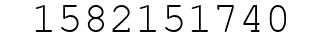 Number 1582151740.