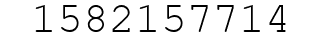 Number 1582157714.