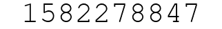 Number 1582278847.