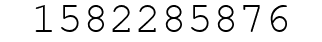 Number 1582285876.