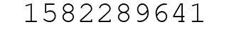 Number 1582289641.