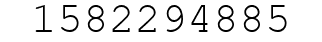 Number 1582294885.