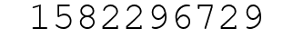 Number 1582296729.