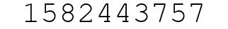 Number 1582443757.
