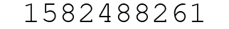 Number 1582488261.