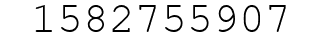 Number 1582755907.