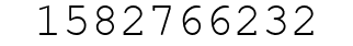 Number 1582766232.