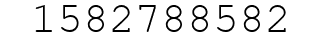 Number 1582788582.