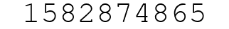 Number 1582874865.
