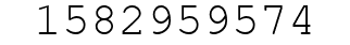 Number 1582959574.