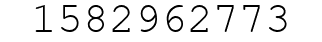 Number 1582962773.