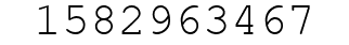 Number 1582963467.