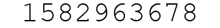 Number 1582963678.