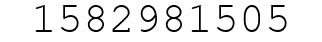 Number 1582981505.