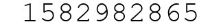 Number 1582982865.