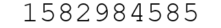 Number 1582984585.