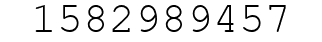 Number 1582989457.