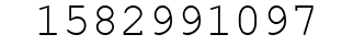 Number 1582991097.