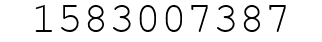 Number 1583007387.