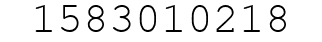 Number 1583010218.
