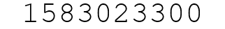 Number 1583023300.