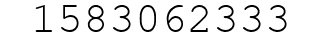 Number 1583062333.