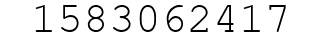Number 1583062417.