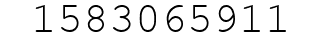 Number 1583065911.