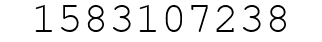 Number 1583107238.