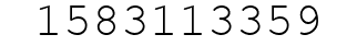 Number 1583113359.