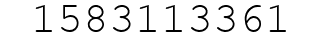 Number 1583113361.